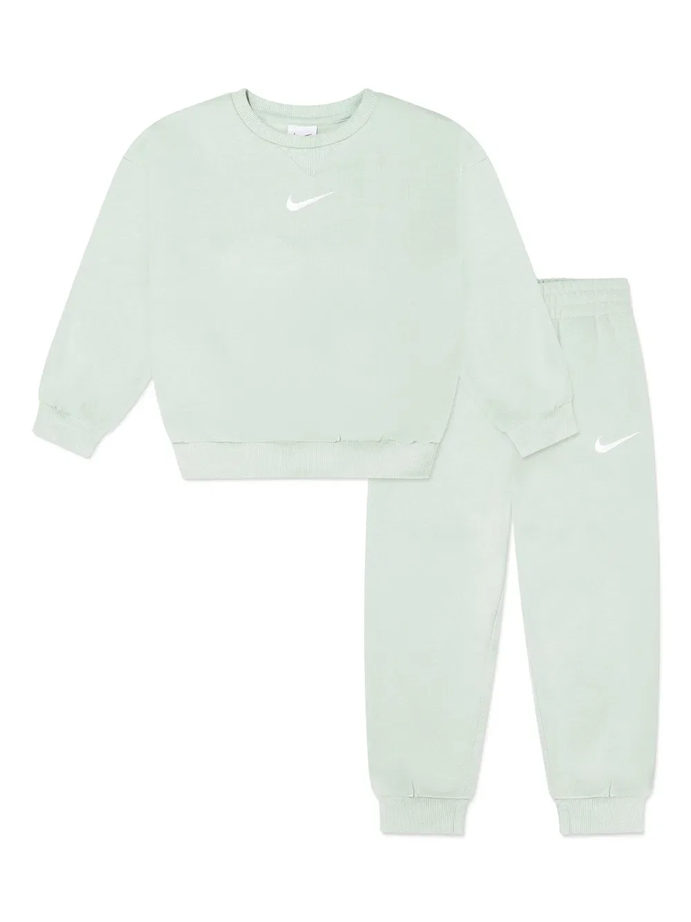 Спортивный костюм с принтом в виде галочки Nike Kids, зеленый