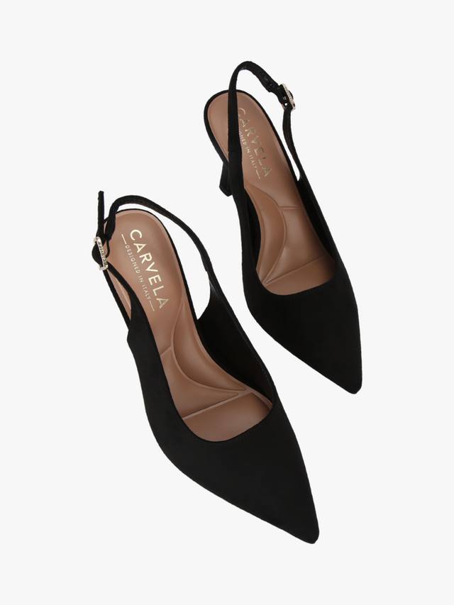 Corletta остроконечные лодочки на каблуке с ремешком Carvela, Black — фото 3