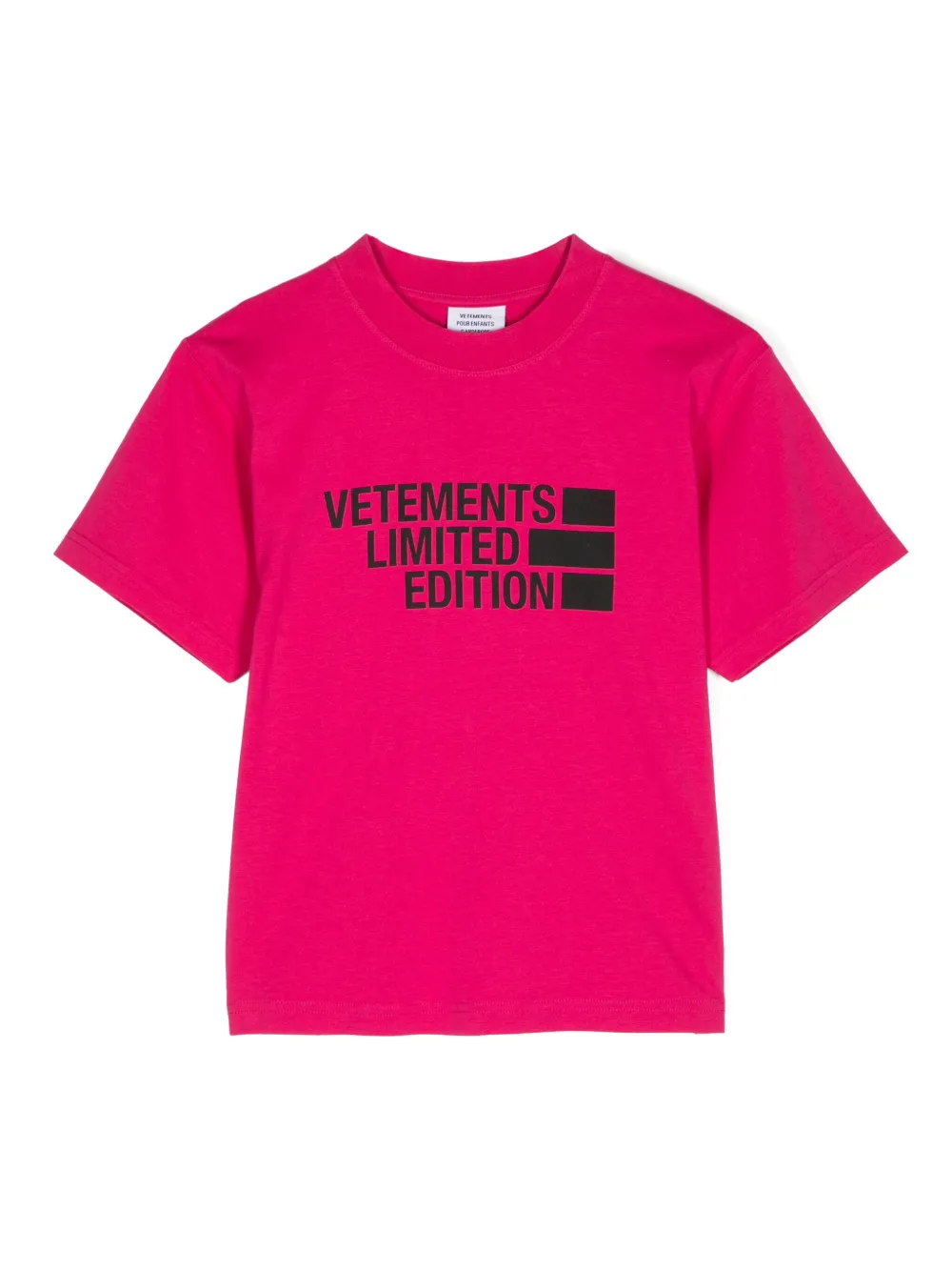 

Футболка с логотипом Vetements Kids, розовый