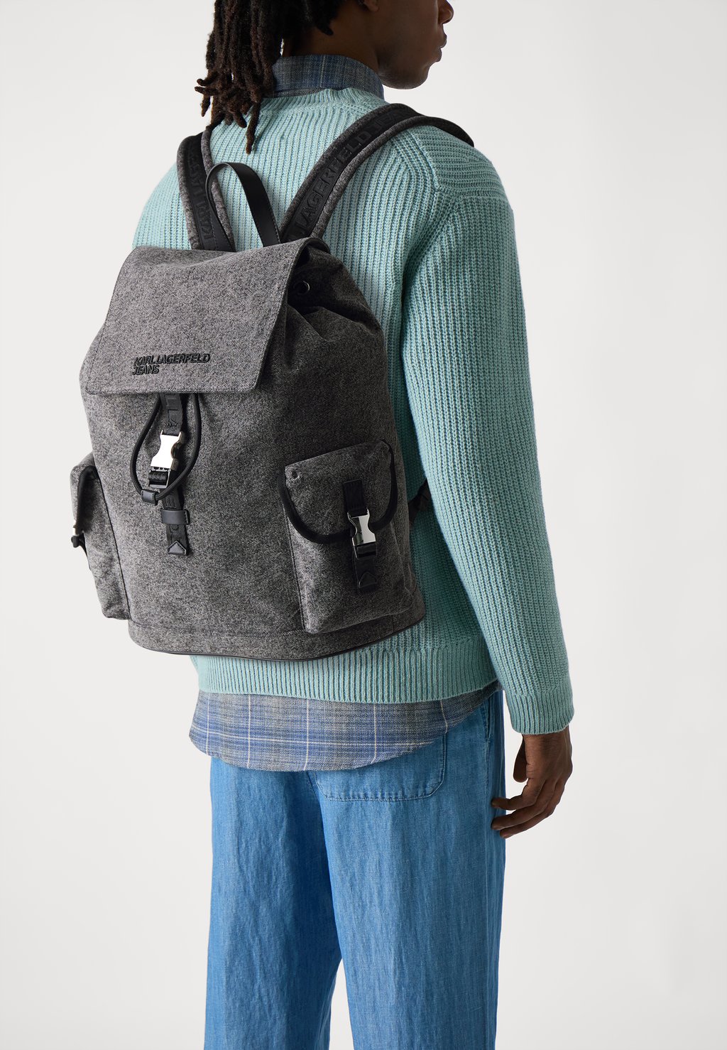

Рюкзак WASHED UTILITY BACKPACK Karl Lagerfeld Jeans, цвет Washed Black