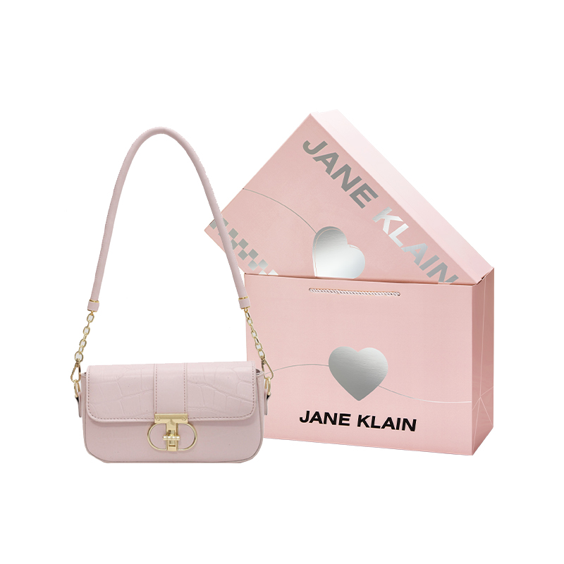 

JANE KLAIN Женская наплечная сумка через плечо, Pink Heart Box