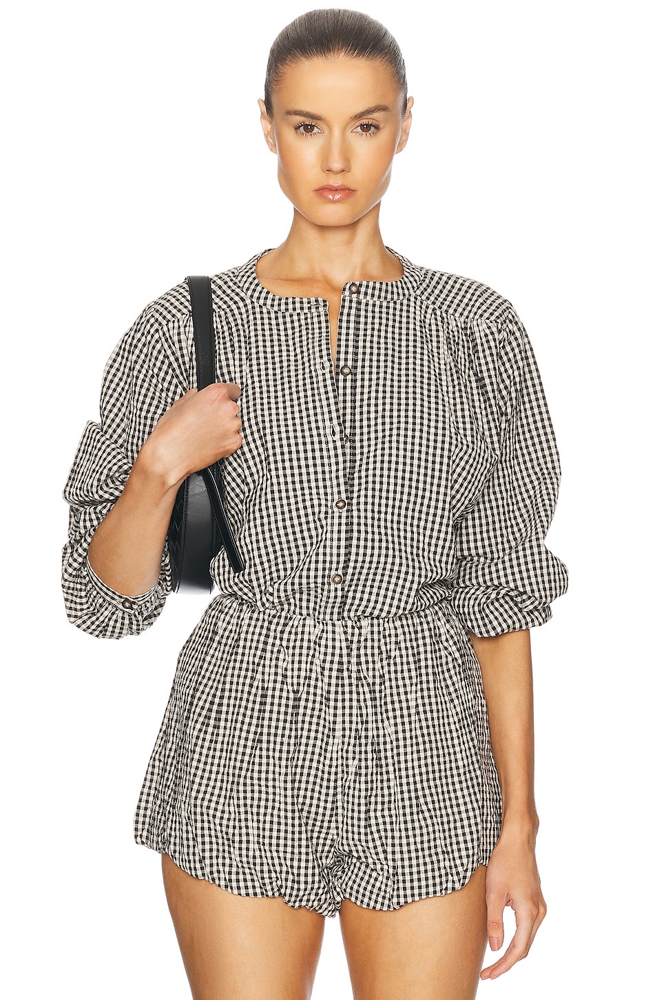 

Смотри топ Posse, цвет Gingham Black & Cream