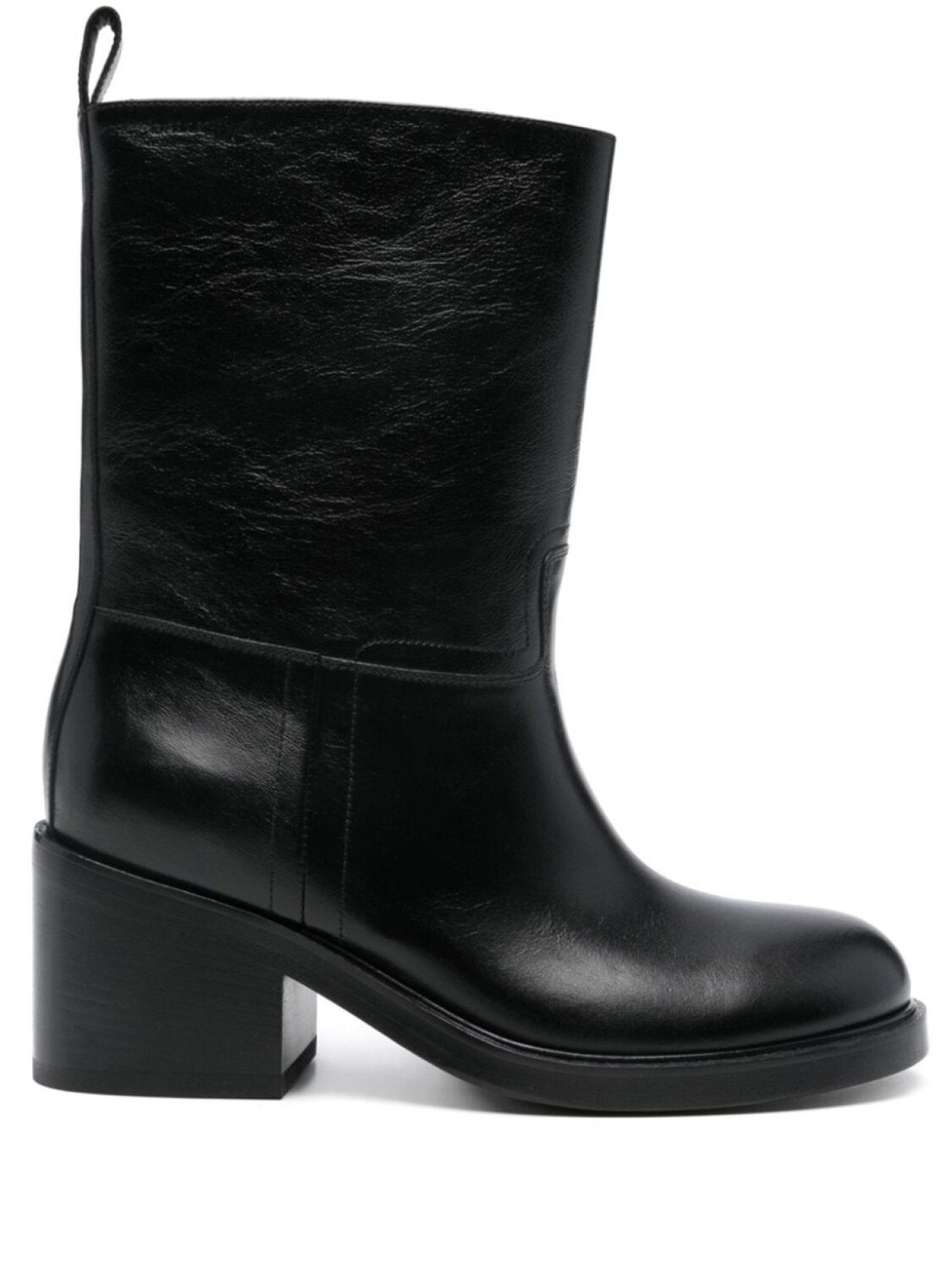 Bally 65мм кожаные сапоги, черный