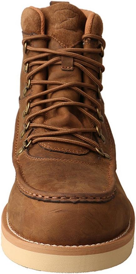 Ботинки Twisted X Men's 6 Work Boot с носком Мок-Тоу и Нано-Тоу, Distressed Saddle — фото 2