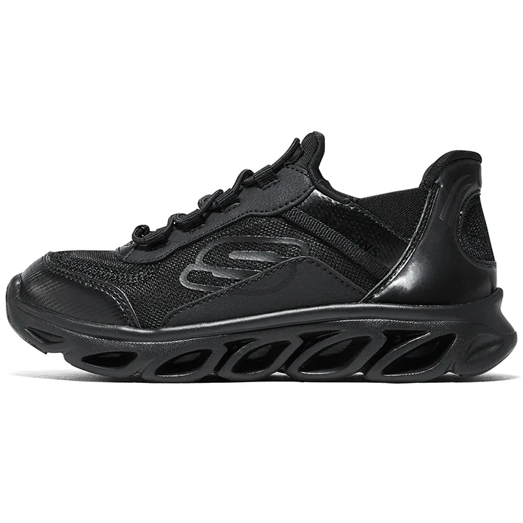 Skechers Kids Кроссовки для бега низкие повседневные тканевые нескользящие износостойкие All Black/BBK Kids'