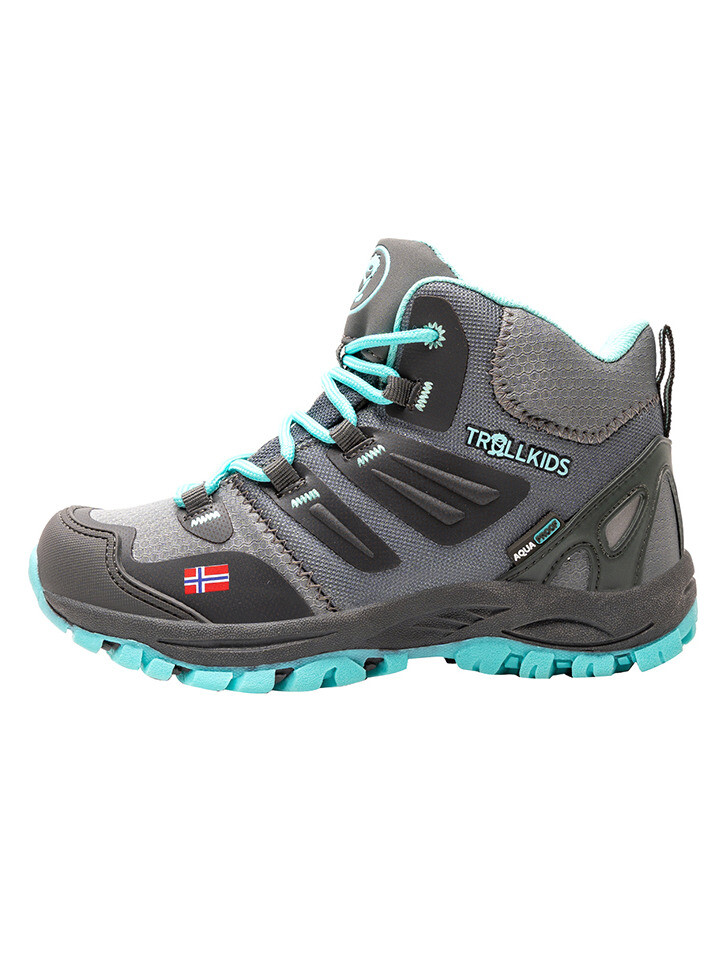 

Кроссовки Trollkids Rondane Hiker Mid, цвет Grau/ Mint