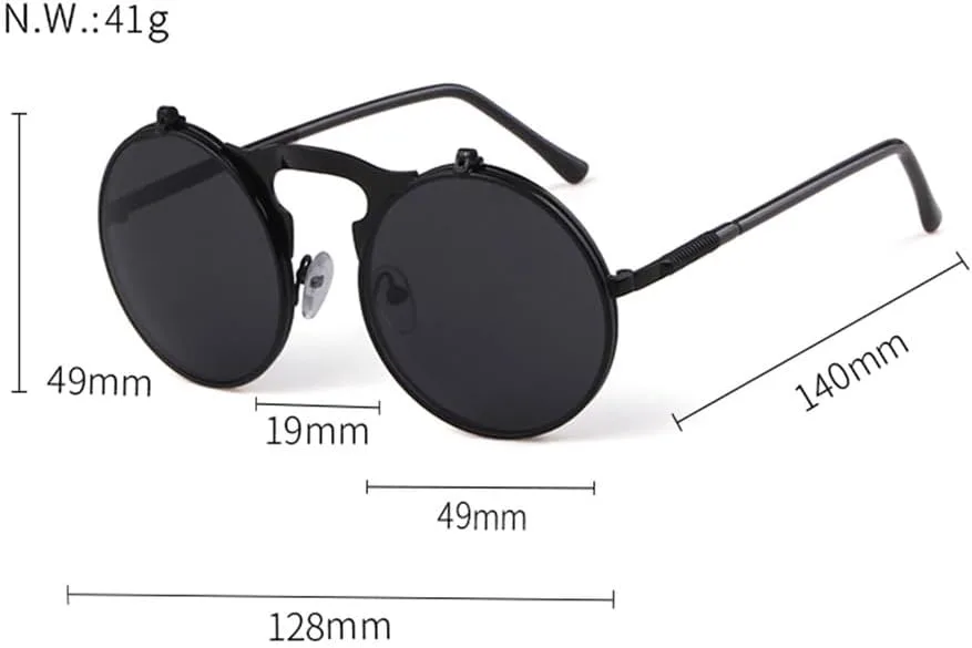 

Панк-солнцезащитные очки из сплава для женщин и мужчин, винтажные металлические готические солнцезащитные очки с откидной крышкой, ретро-очки, M1 Generic, M-212