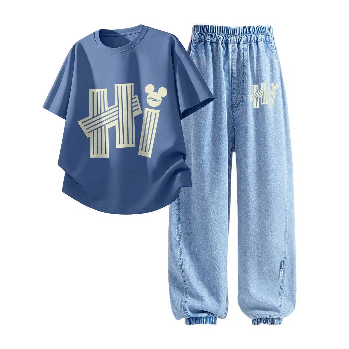 Детская спортивная повседневная куртка с асимметричным воротником Disney, Dihalo Indigo Blue+Dihalo K Denim Light Blue