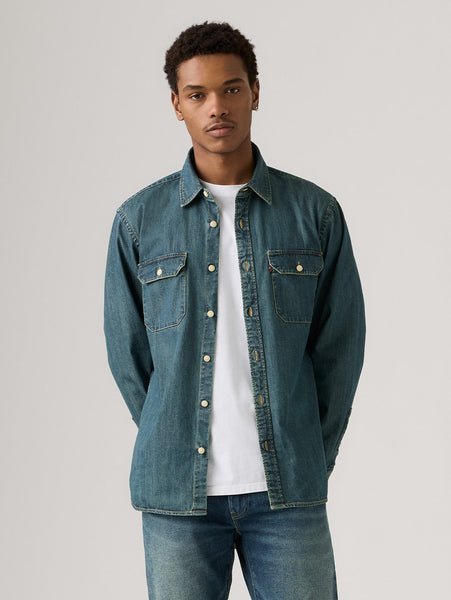 Рабочая рубашка Джексона Levi's, Dark Indigo - Worn In