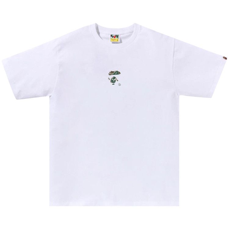 

Футболка BAPE Liquid Camo Small Ape Face Tee, White