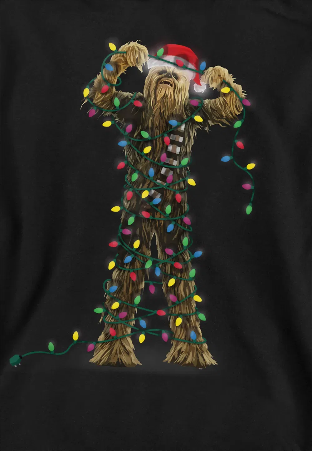 Детская худи Disney Star Wars Chewbacca, черная, черный — фото 2