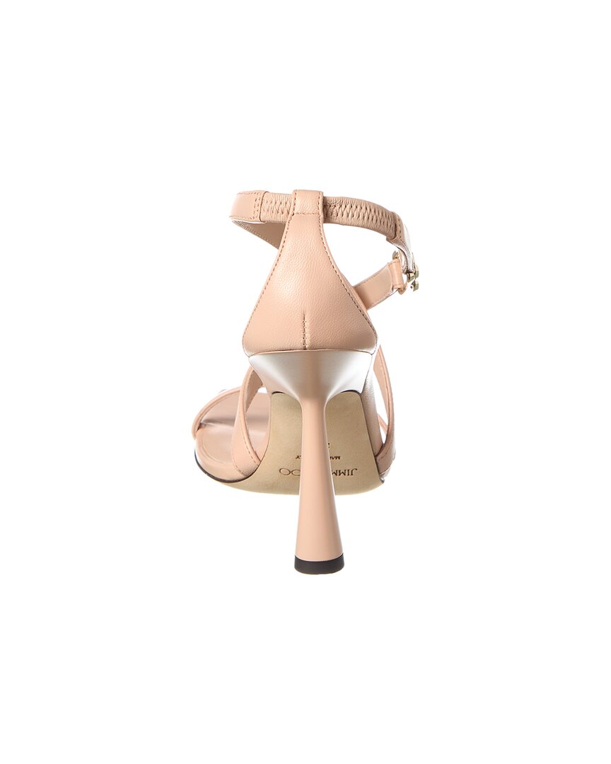 Jimmy Choo Jessica 100 Leather Sandal, розовый — фото 3