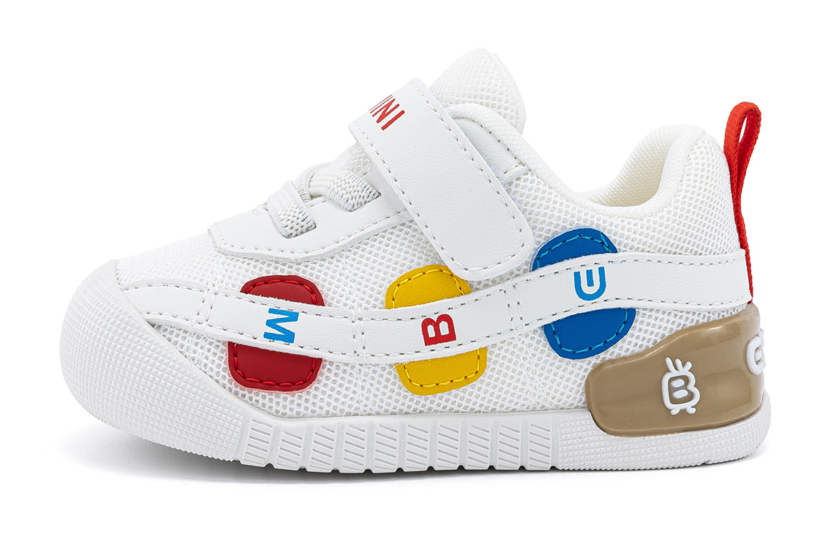 

Предходовые ботиночки/пинетки для малышей EBMINI, бежевый/красный