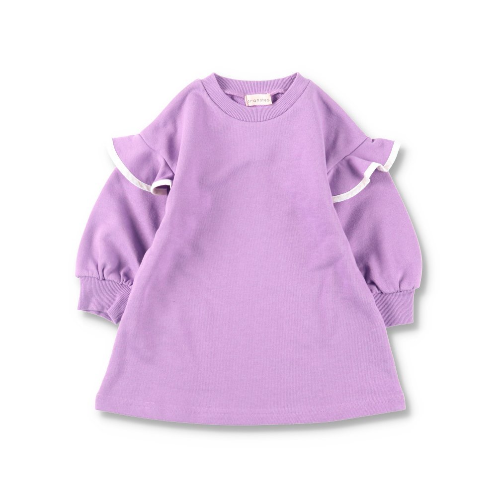 Платье с оборками на рукавах из флиса Branshes, Lavender — фото 2