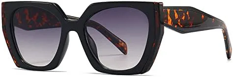 

Солнцезащитные очки неправильной квадратной формы 2027 года для женщин и мужчин, в стиле ретро и модерн, модные женские солнцезащитные очки MTZJH, Black Leopard Grey