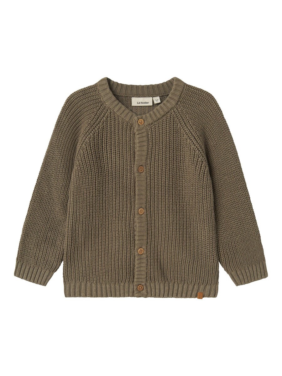 

Вязаный кардиган Lil'Atelier NMNEMLEN, хаки