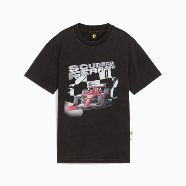 Футболка для больших детей Scuderia Ferrari Puma, черный — фото 4