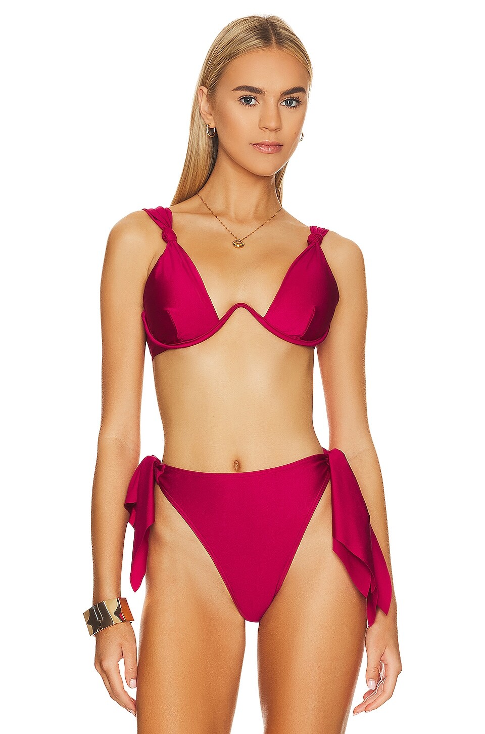 

Топ бикини Andrea Iyamah Rai Two Piece, цвет Ruby