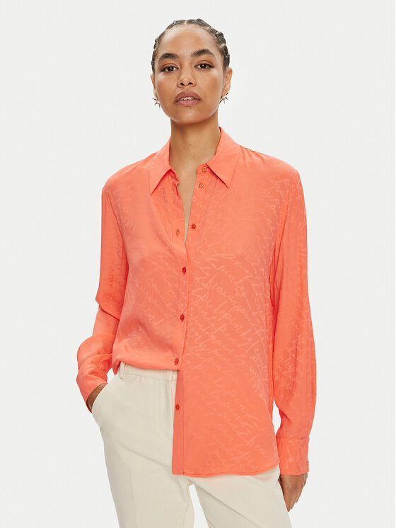 

Рубашка regular fit Smorzare 103813 A193 Pinko, оранжевый