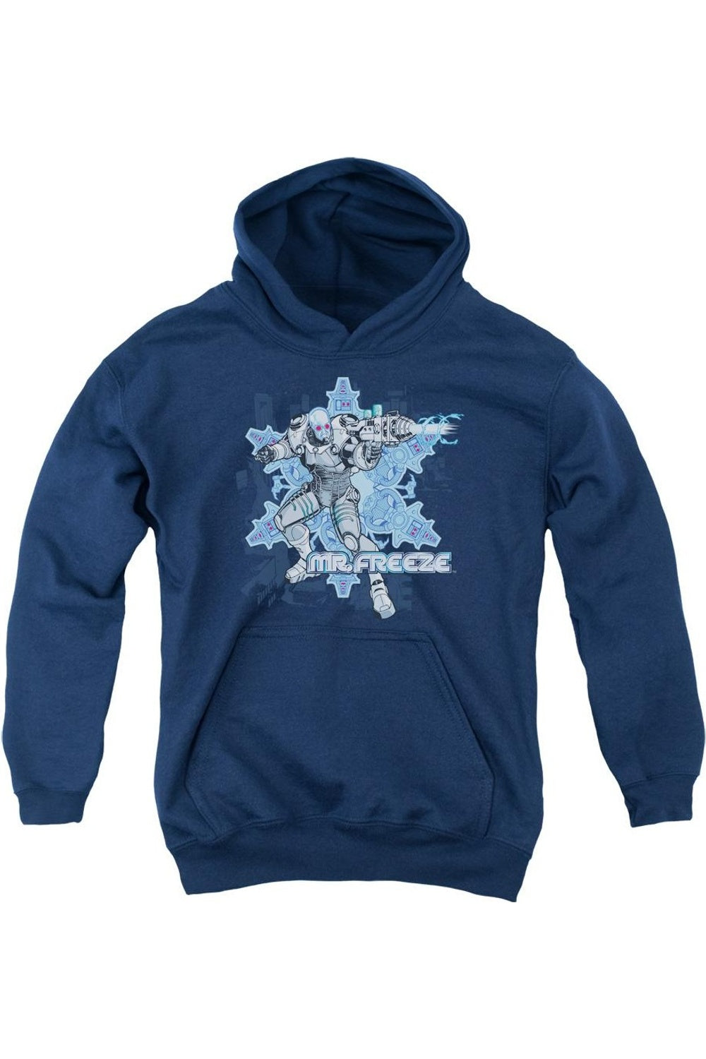 

Батмен Мистер Фриз молодежная толстовка с капюшоном Gildan, темно-синий