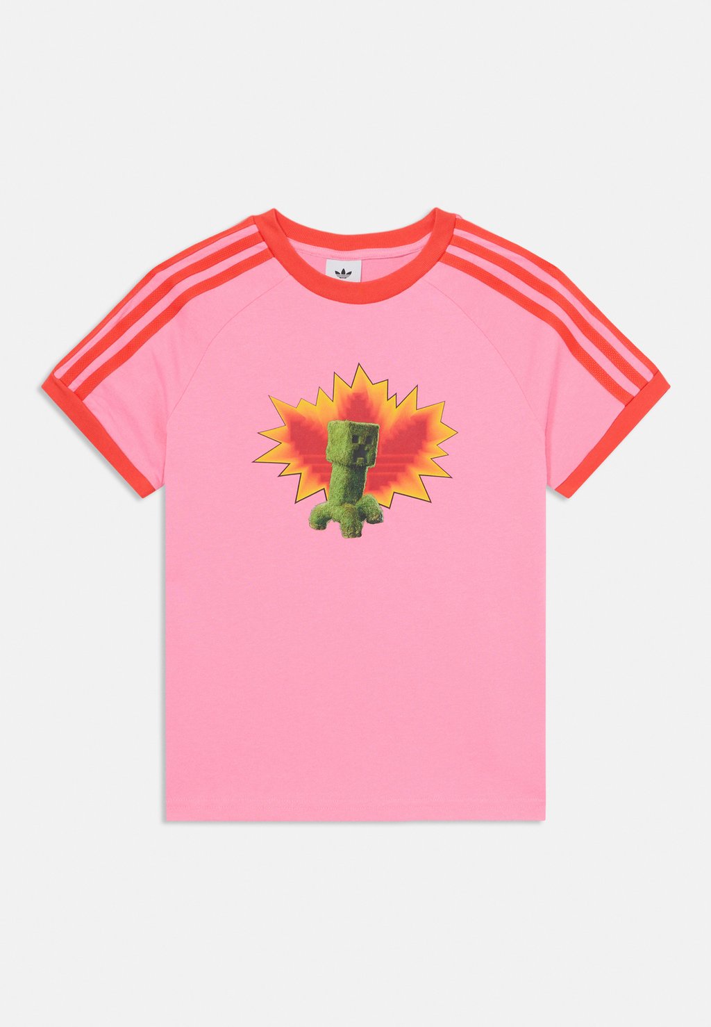 

Футболка с принтом MINECRAFT TEE UNISEX Adidas Originals, цвет Bliss Pink/Bright Red