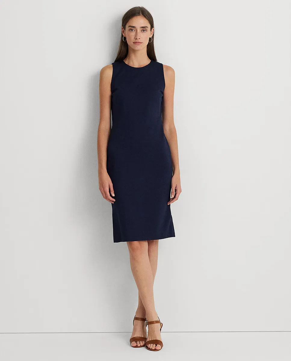 

Короткое платье без рукавов Lauren Ralph Lauren, темно-синий