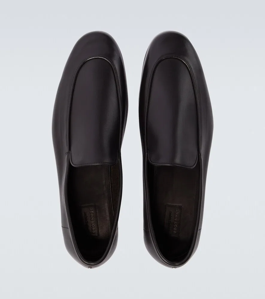 Кожаные лоферы Тайн John Lobb, черный — фото 4