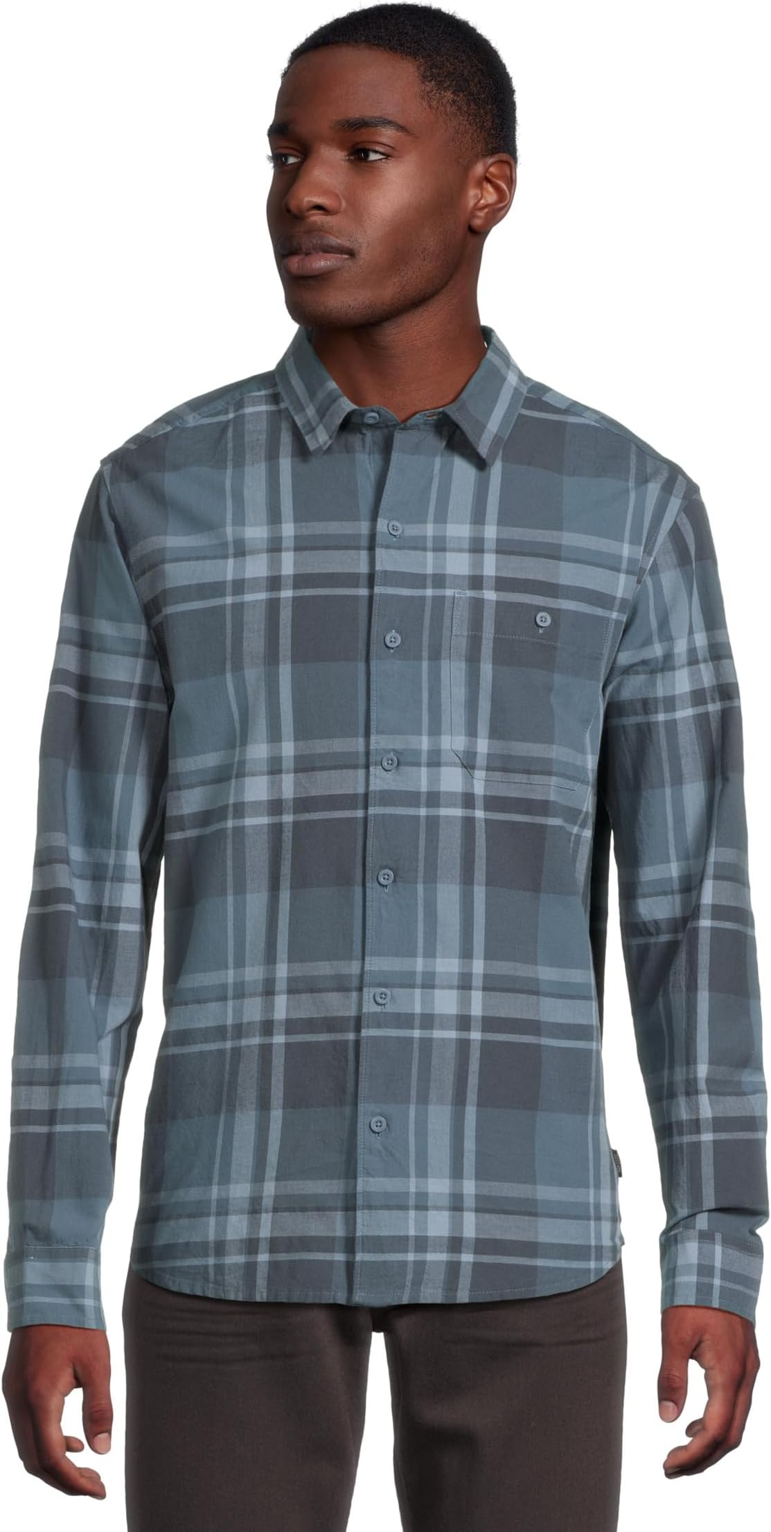 

Рубашка Mountain Hardwear Big Cottonwood Long Sleeve Shirt, цвет Asiatic Blue Fireside Plaid