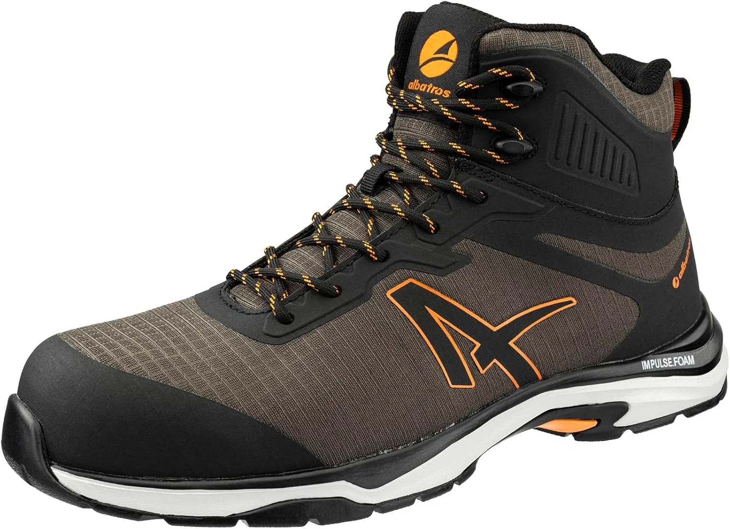 Защитная обувь ALBATROS Trailmaster Mid S3S ESD FO HRO SR для мужчин, нескользящая, без металлических вставок из стекловолокна, Gray