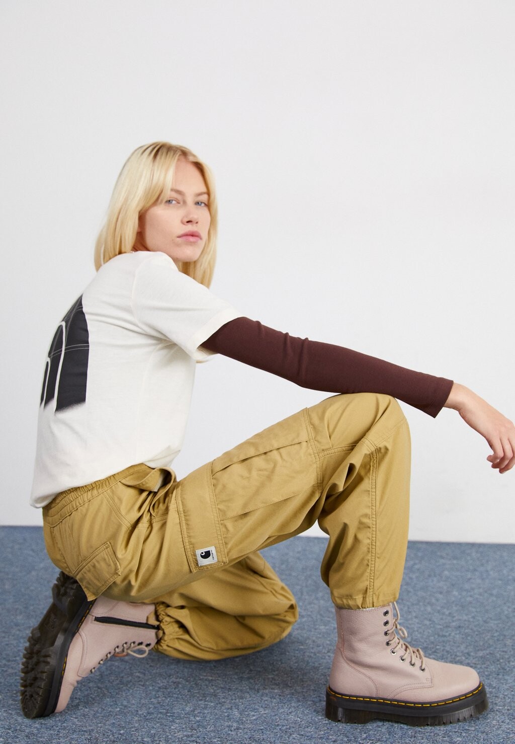 

Брюки карго JET PANT Carhartt WIP, цвет agate