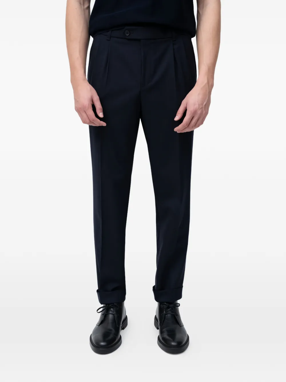 

Брюки на пуговицах BOSS, синий