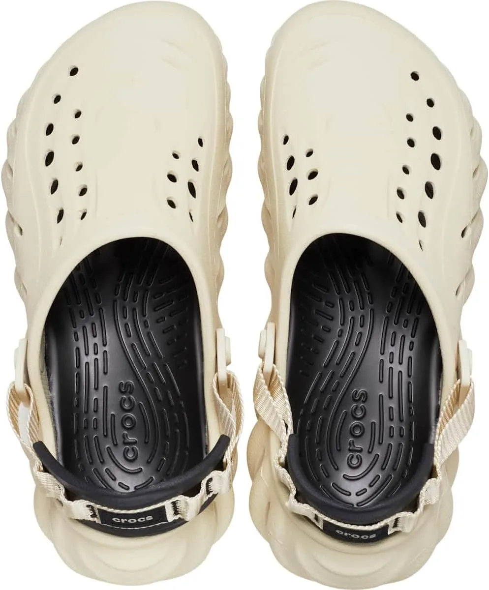 Сабо Crocs Unisex Echo Clogs Wooden Shoes, белый — фото 4