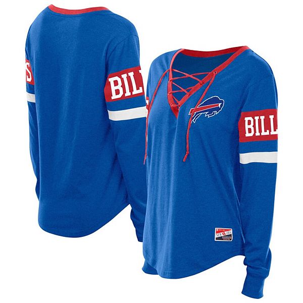 

Женская синяя футболка Buffalo Bills plus size с длинными рукавами и шнуровкой New Era, Синий, Женская синяя футболка Buffalo Bills plus size с длинными рукавами и шнуровкой New Era
