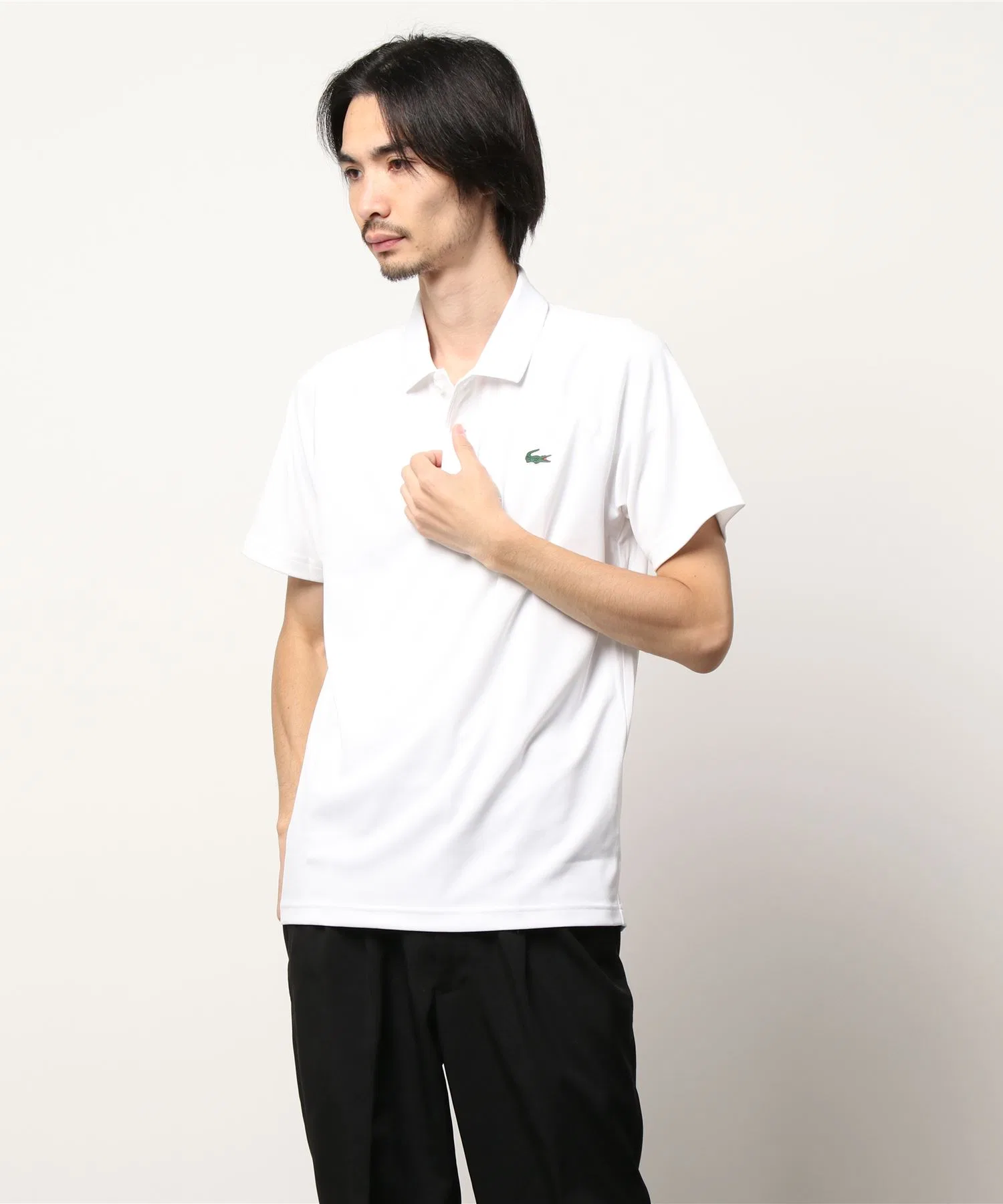 Футболка-поло Lacoste POLOS DH3201L, Ultra Dry Pique, однотонная