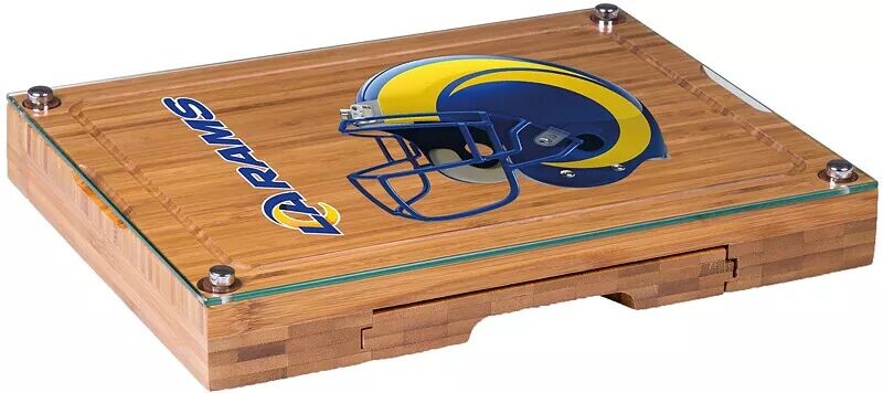 

Picnic Time Los Angeles Rams Доска для сыра и набор ножей со стеклянной крышкой