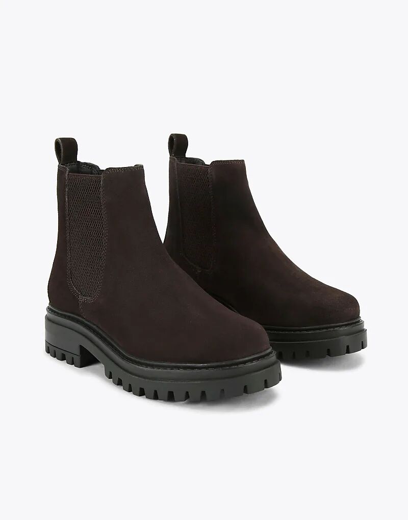 Низкие ботильоны KG Kurt Geiger Teddy из коричневой замши — фото 2
