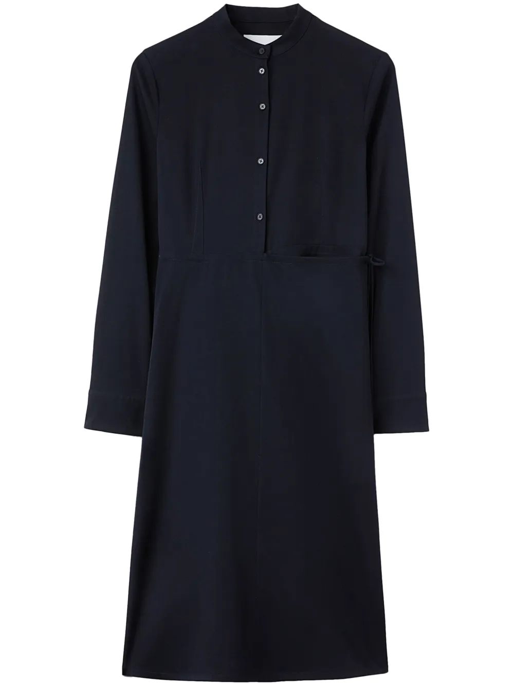 

Платье-рубашка из вирджинской шерсти JIL SANDER, синий