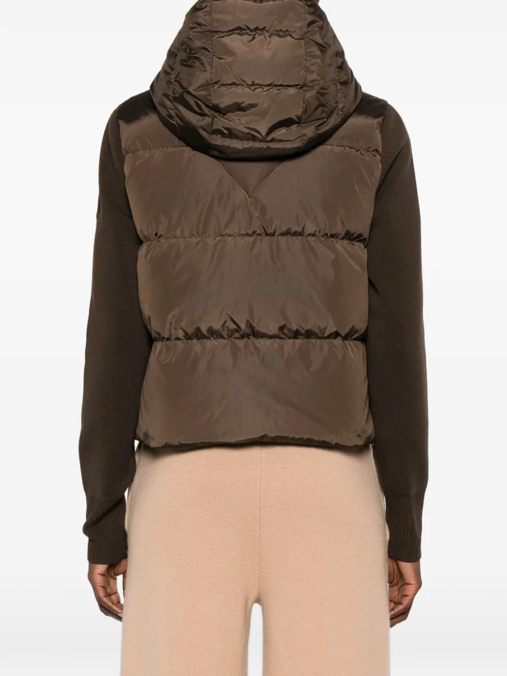 Стеганая куртка с капюшоном HyBridge Canada Goose, коричневый — фото 4