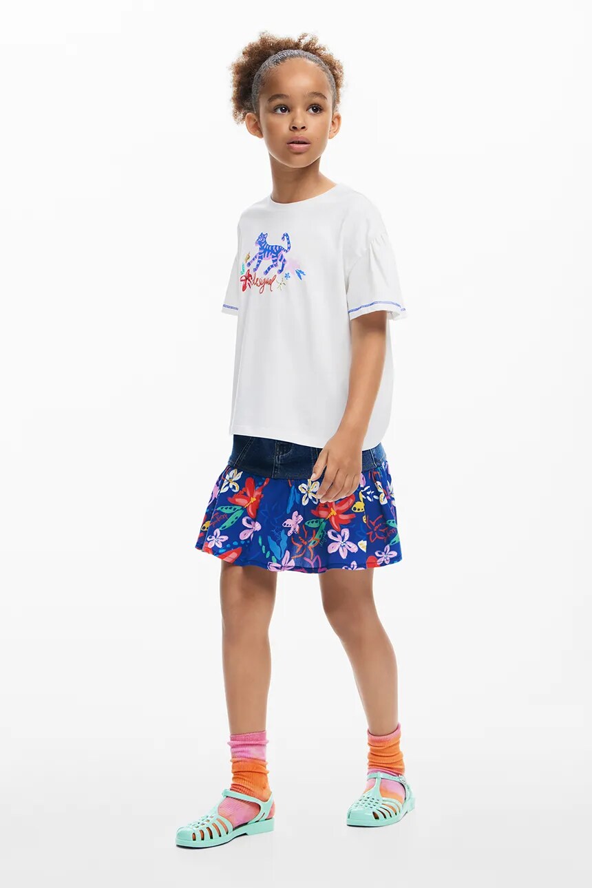 

Футболка из хлопка для детей Desigual, белый
