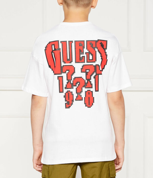 Футболка детская Guess, белый — фото 4