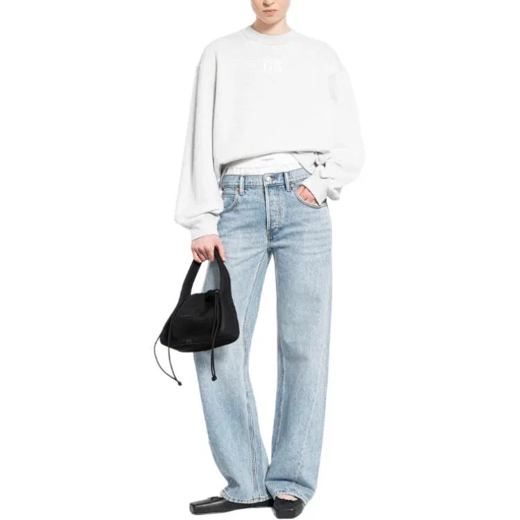 Свитшот T By Essential Terry Crewneck Alexander Wang, Gray