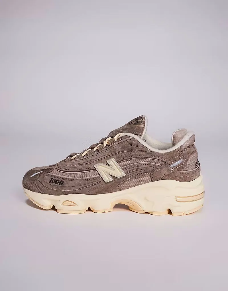 Кроссовки New Balance M1000 унисекс коричневого цвета — фото 2