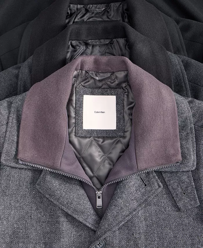 Мужское пальто Coleman классического кроя Calvin Klein, серый — фото 4