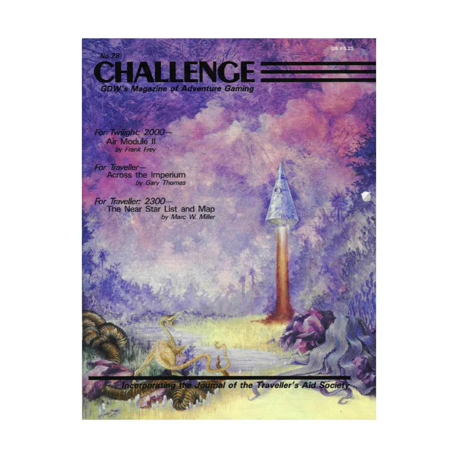 

Журнал #28 "Traveller - 2300 Near Star List and Map, Twilight - 2000 - Air Module II", Challenge Magazine