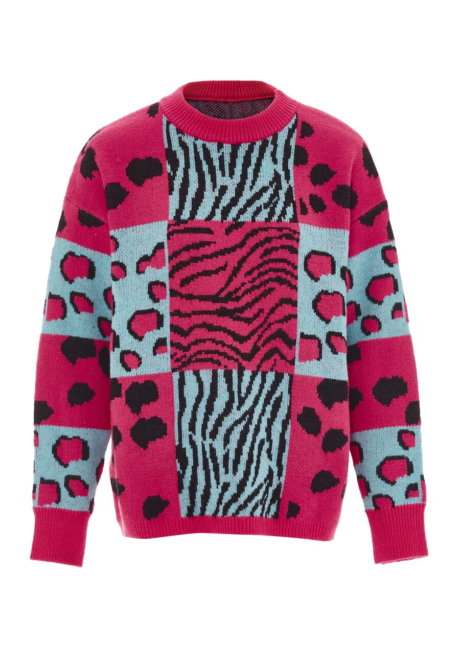 

Свитер ebeeza, цвет Light blue/Pink