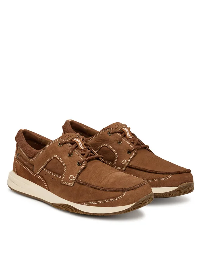 Clarks Туфли на шнуровке Sailview 26176971 коричневые — фото 2