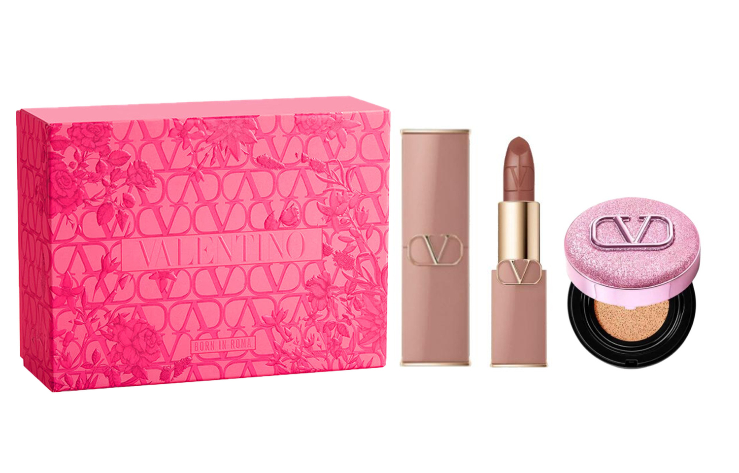 

Тюбик помады dewy air cushion и тональная подушка набор для макияжа натуральный стойкий 3,4г+14г Valentino