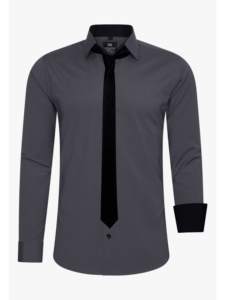

Rusty Neal Рубашка и галстук антрацитового цвета