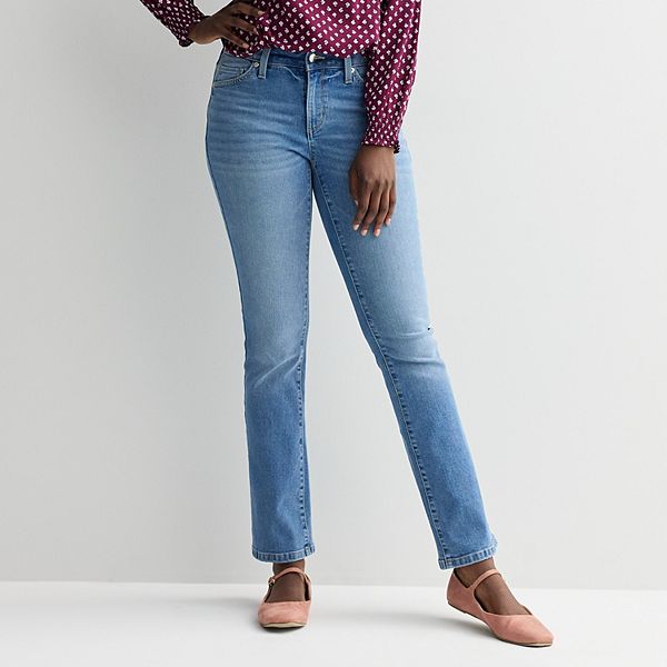 

Женские джинсы mid-rise bootcut Sonoma Goods For Life, Medium Blue Wash