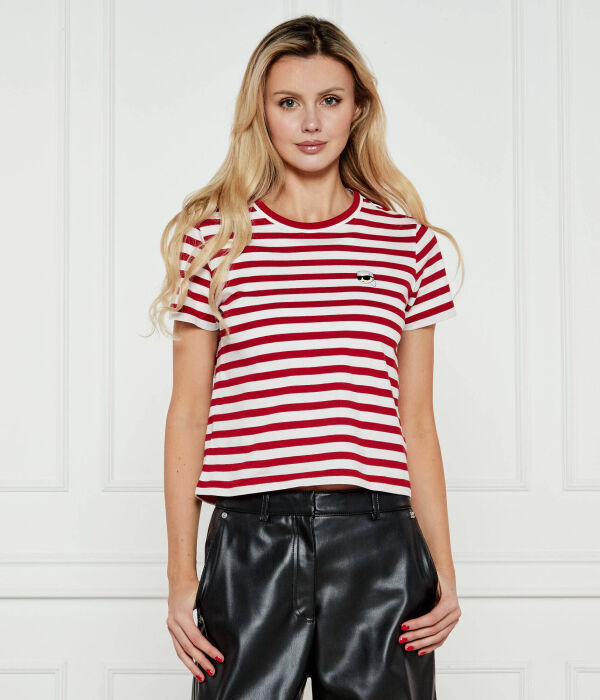 

Футболка Karl Lagerfeld Regular Fit с иконкой, красный